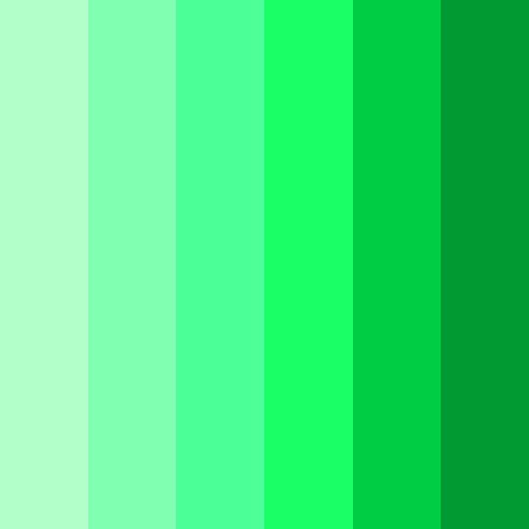 Download bright green neon color palette PNG image (square)