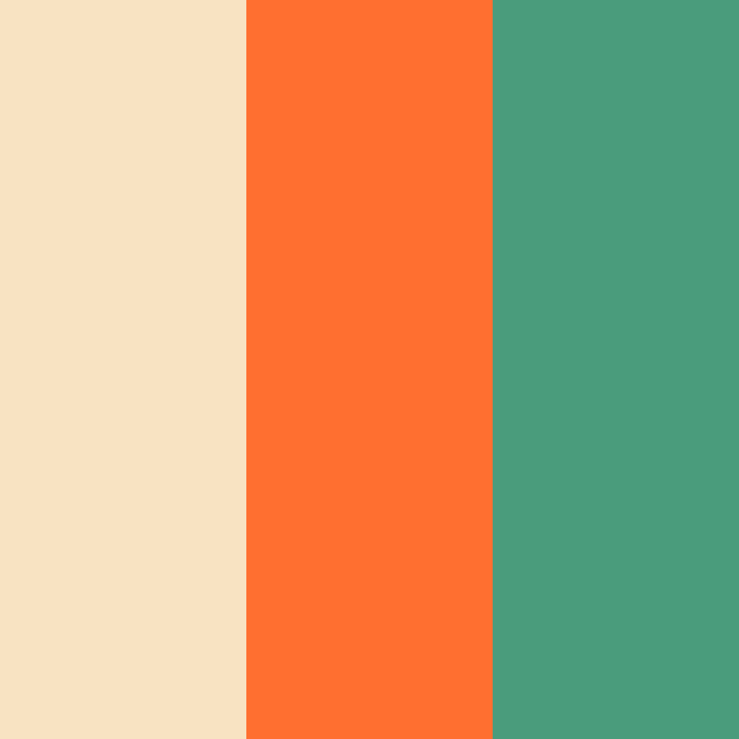 Download light brown and orange harmony color palette PNG image (square)