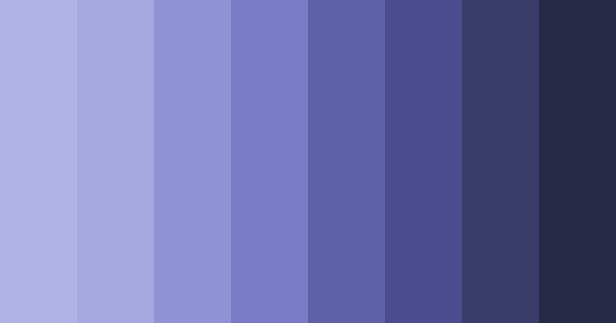 Download midnight serenade color palette PNG image (landscape)