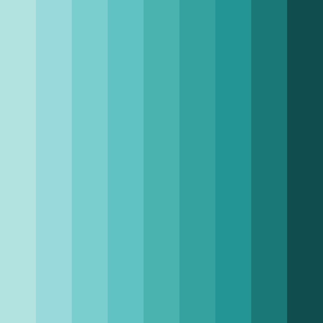 Download teal breeze color palette PNG image (square)