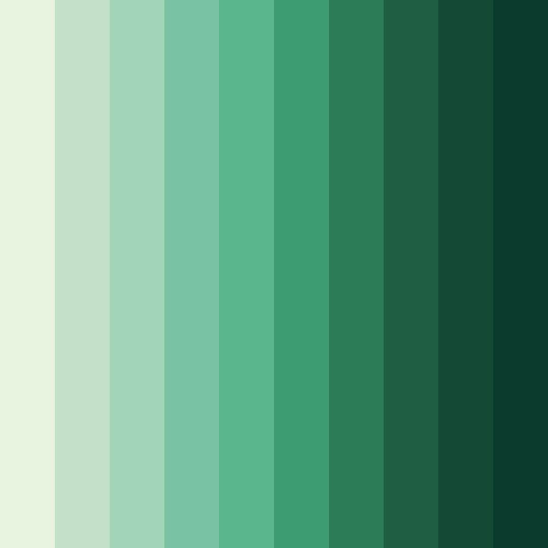 Download verdant horizons color palette PNG image (square)
