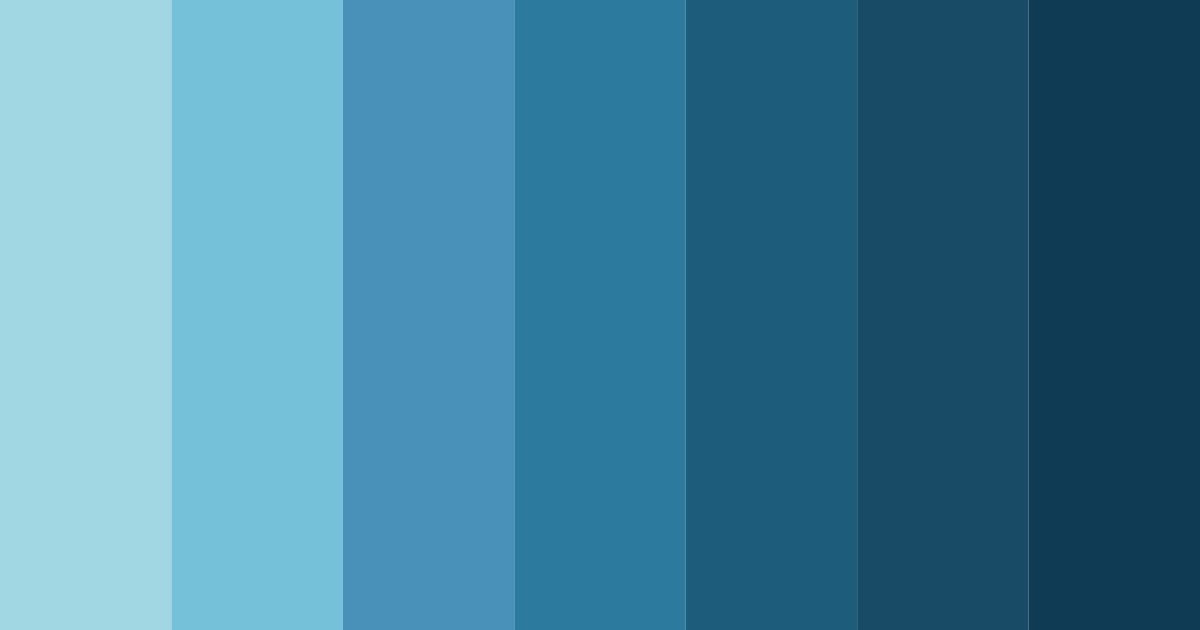 Download digital cascade color palette PNG image (landscape)
