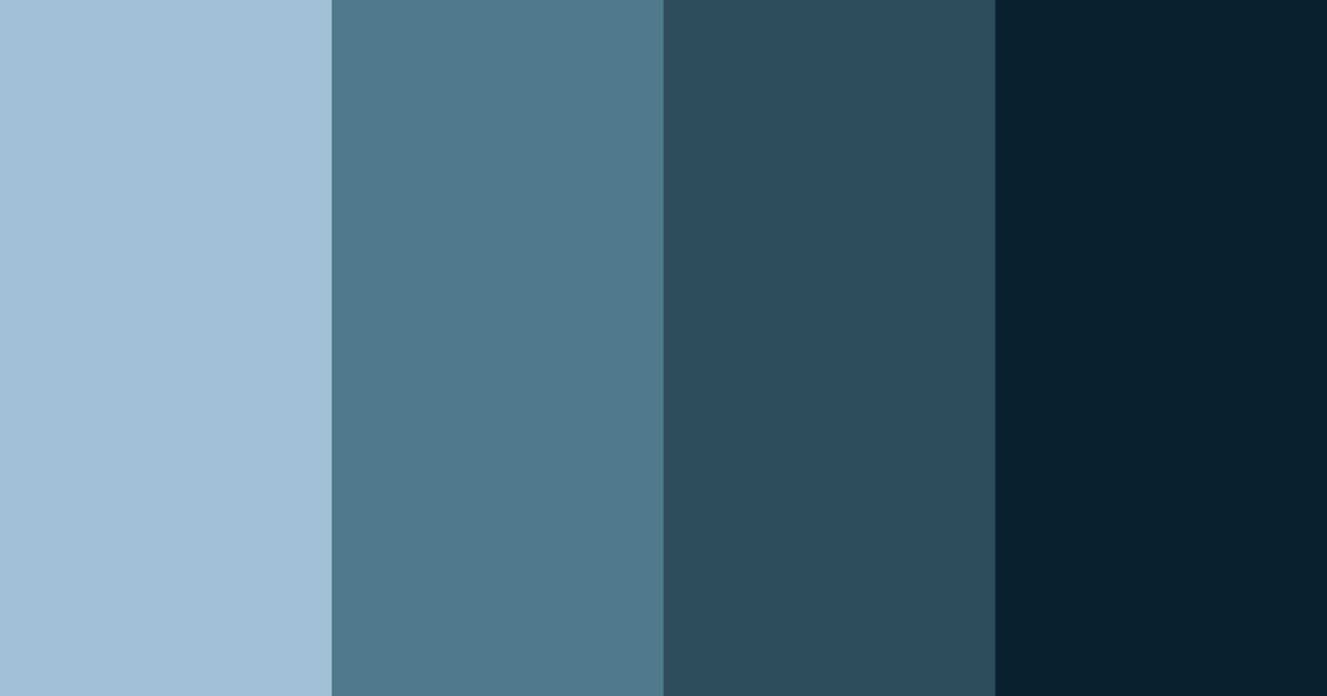 Download dark teal color palette PNG image (landscape)