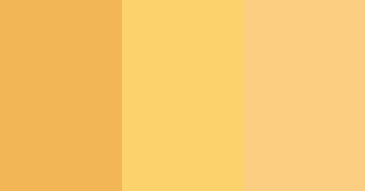 Download yellow sunshine color palette PNG image (landscape)