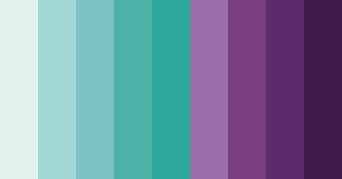 Download green and purple dream color palette PNG image (landscape)