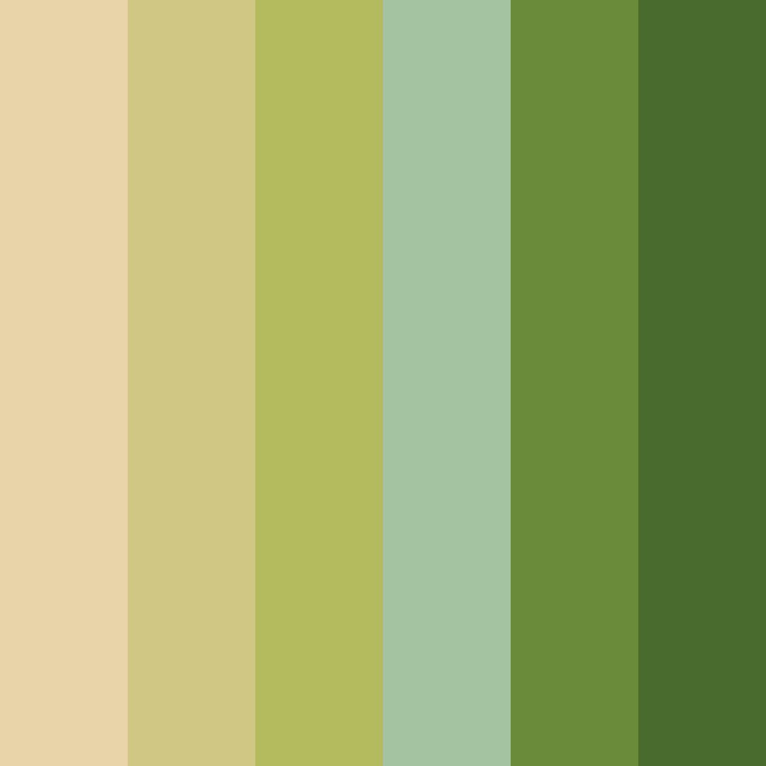 Download warm earthy green color palette PNG image (square)