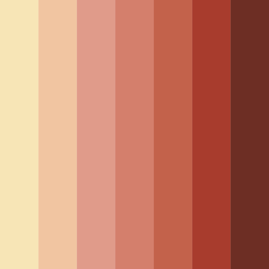 Download warm red color palette PNG image (square)