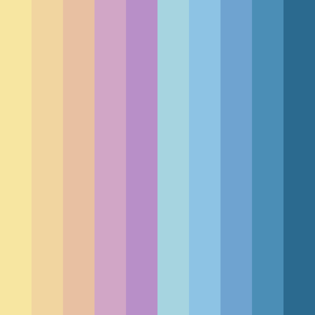Download light blue color palette PNG image (square)