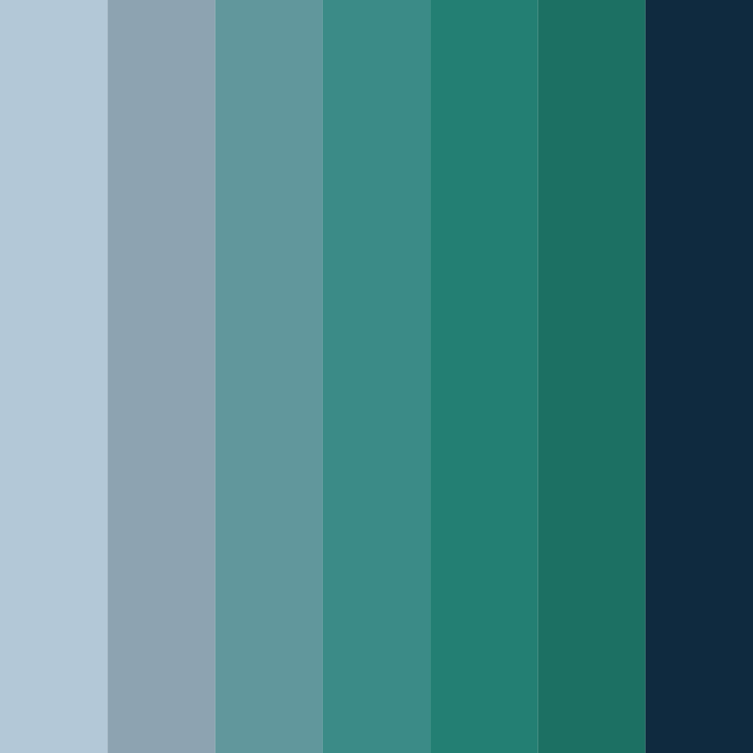 Download deep ocean whisper color palette PNG image (square)