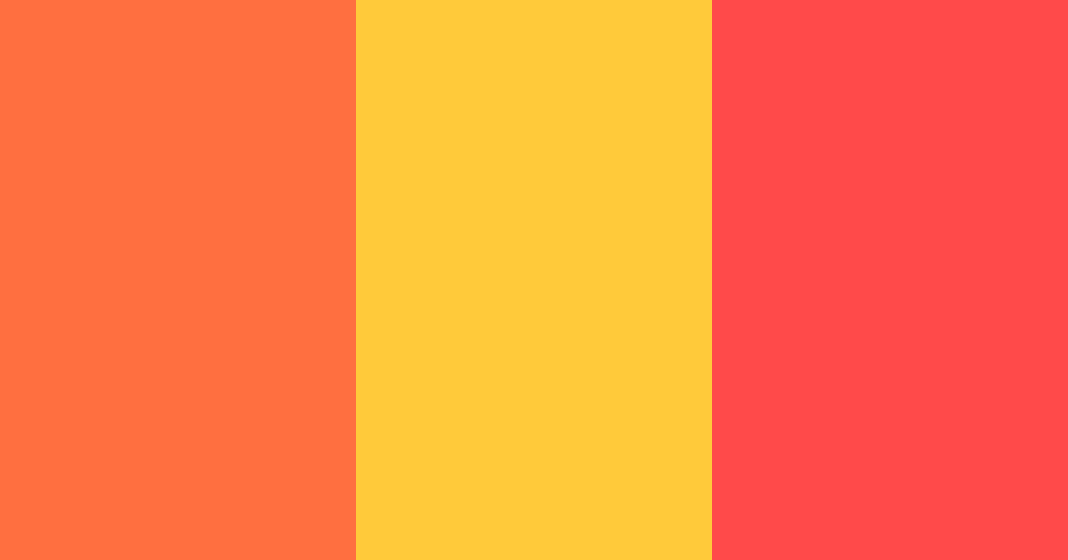 Download radiant fiesta color palette PNG image (landscape)