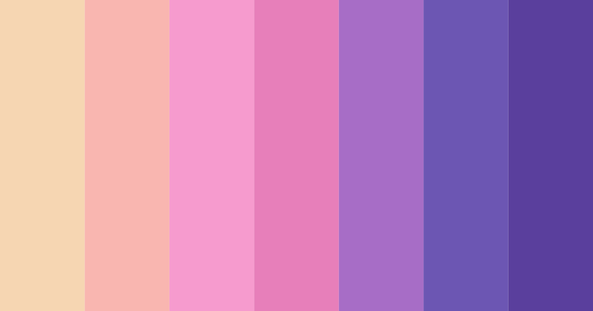 Download vintage vibes spectrum color palette PNG image (landscape)