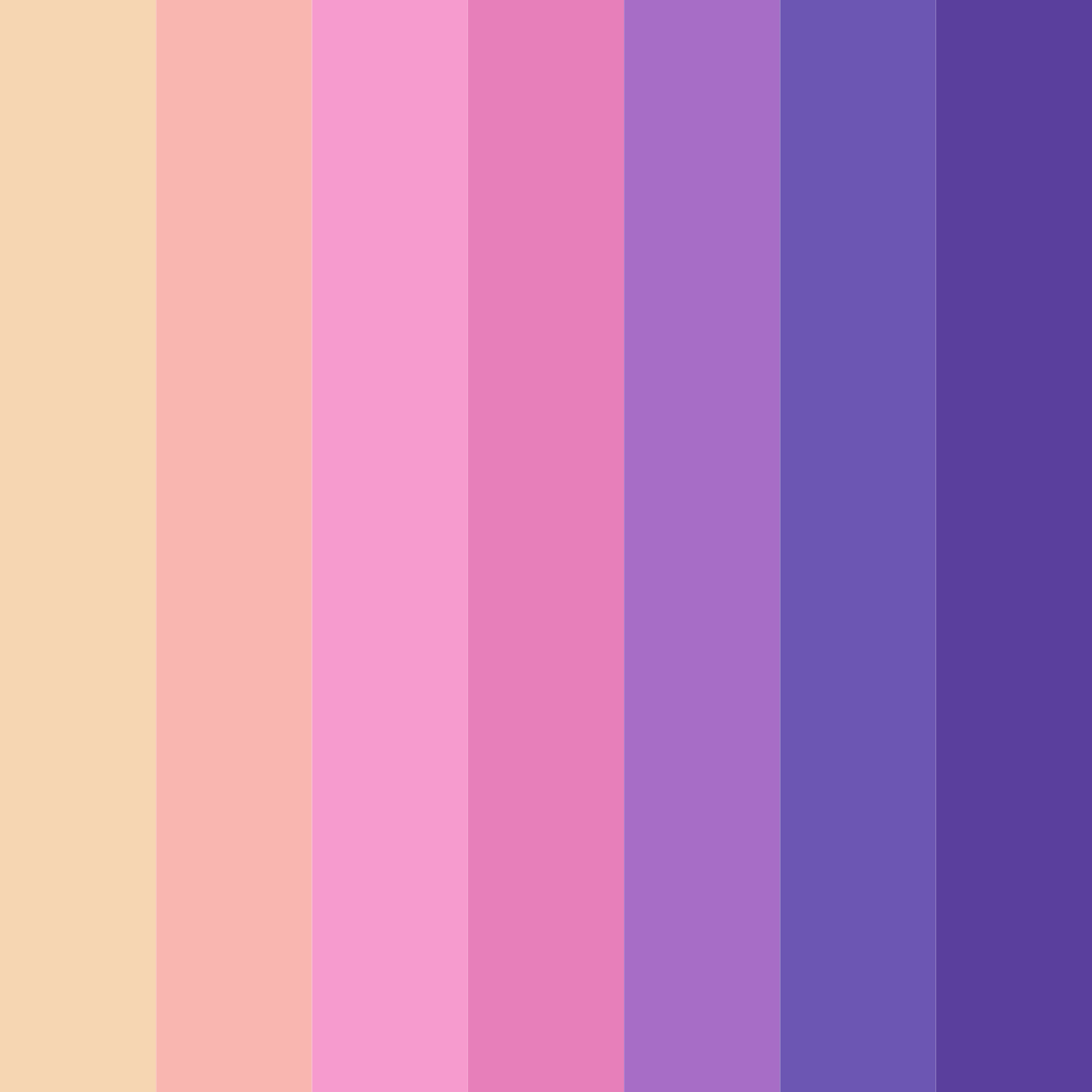 Download vintage vibes spectrum color palette PNG image (square)