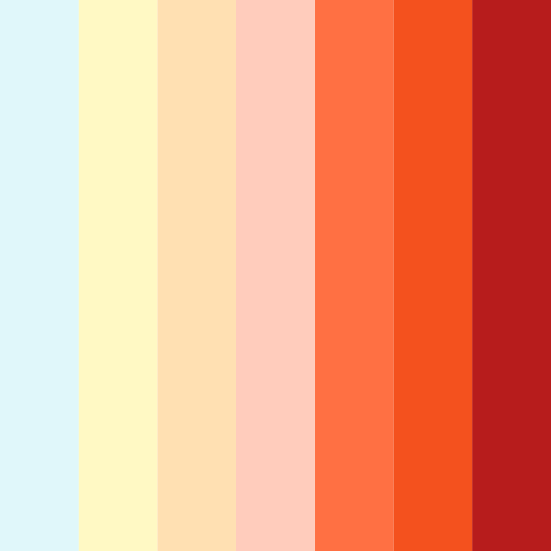 Download tropical harmony color palette PNG image (square)