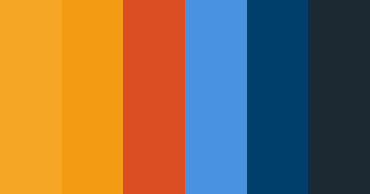 Download vibrant sunset color palette PNG image (landscape)
