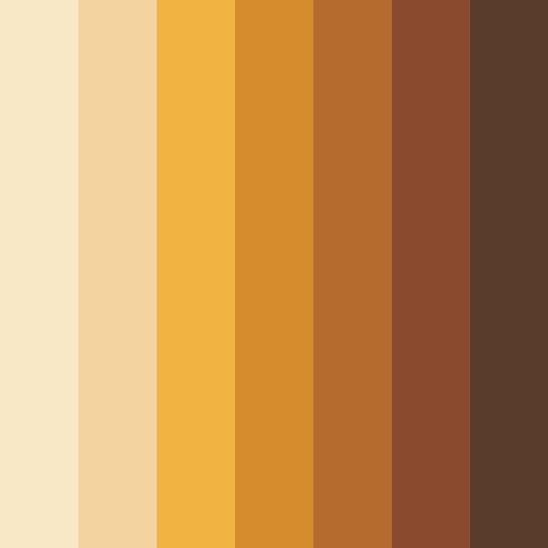 Download amber harvest color palette PNG image (square)