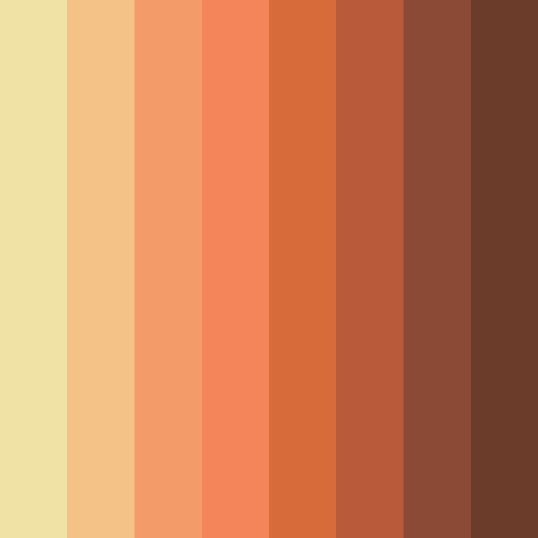Download sunset harvest color palette PNG image (square)