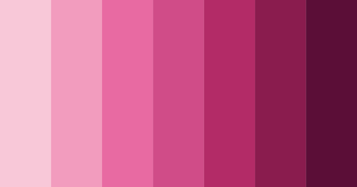 Download dark pink shades color palette PNG image (landscape)