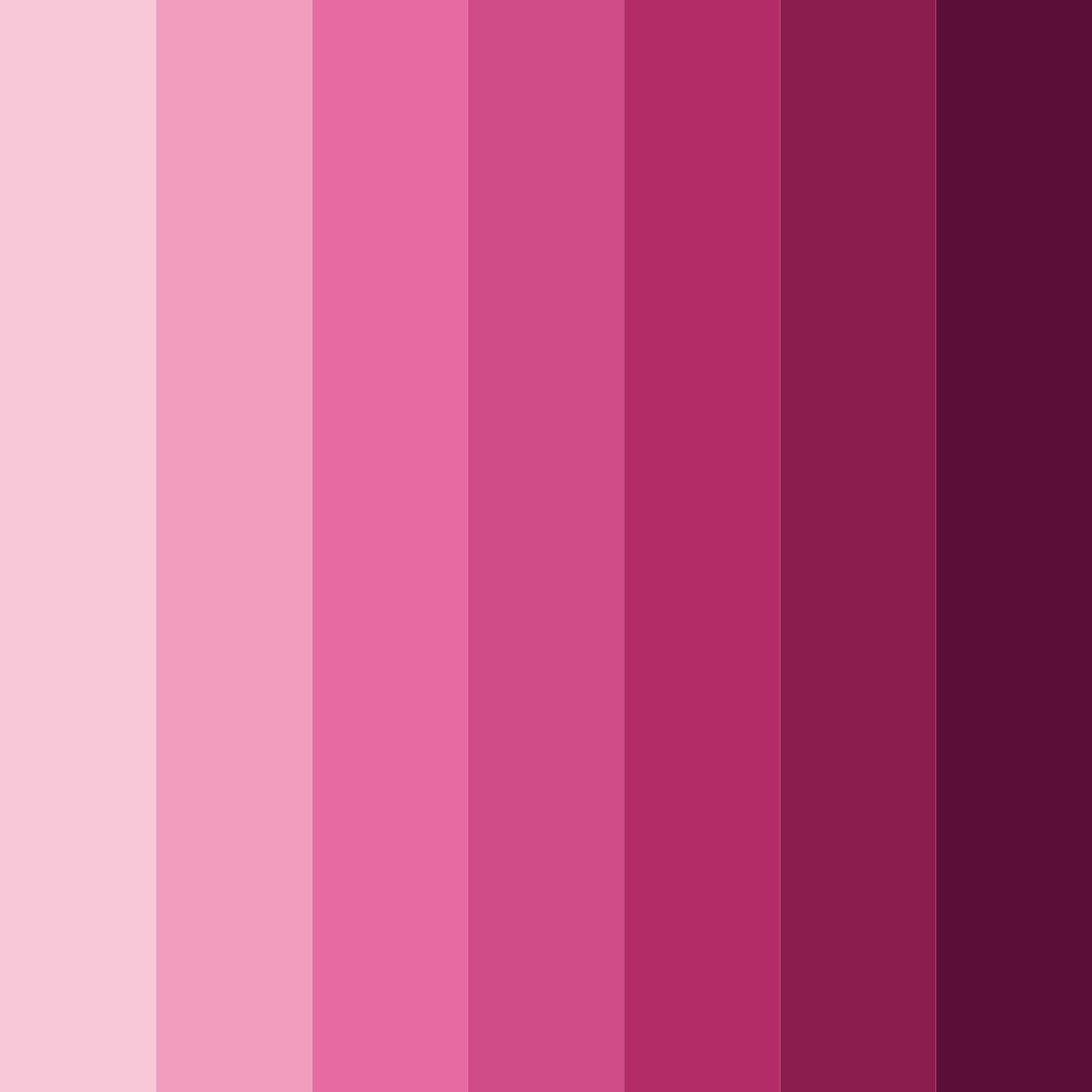 Download dark pink shades color palette PNG image (square)