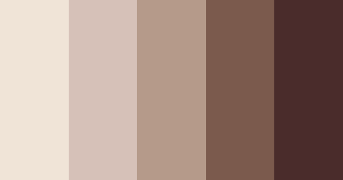 Download brown dreams color palette PNG image (landscape)