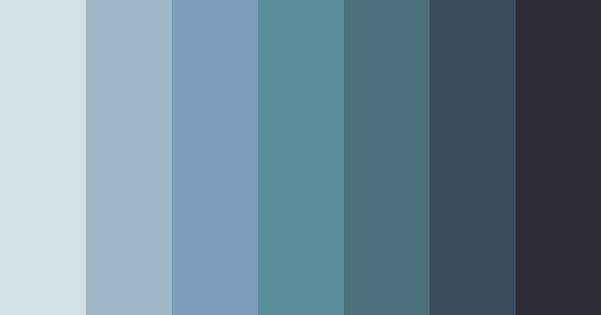 Download blue nordic color palette PNG image (landscape)