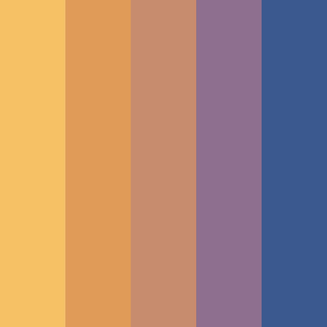 Download autumn serenade color palette PNG image (square)