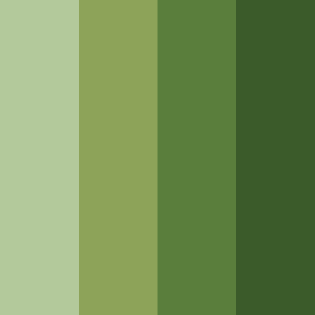 Download verdant whispers color palette PNG image (square)