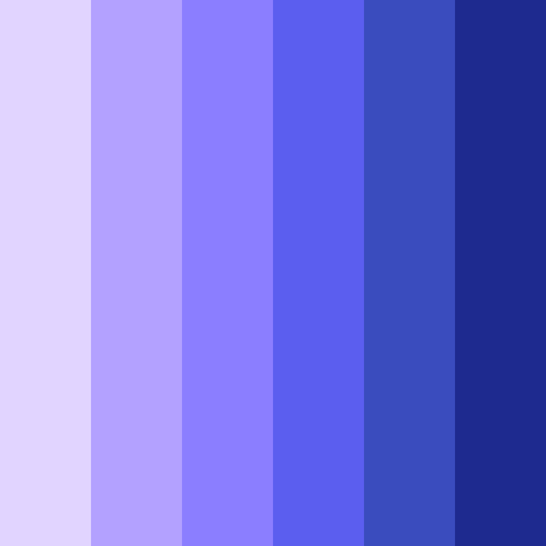 Download dreamy indigo cascade color palette PNG image (square)