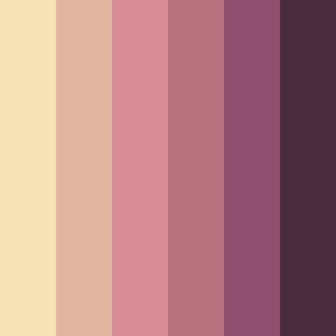 Download rose sunset color palette PNG image (square)