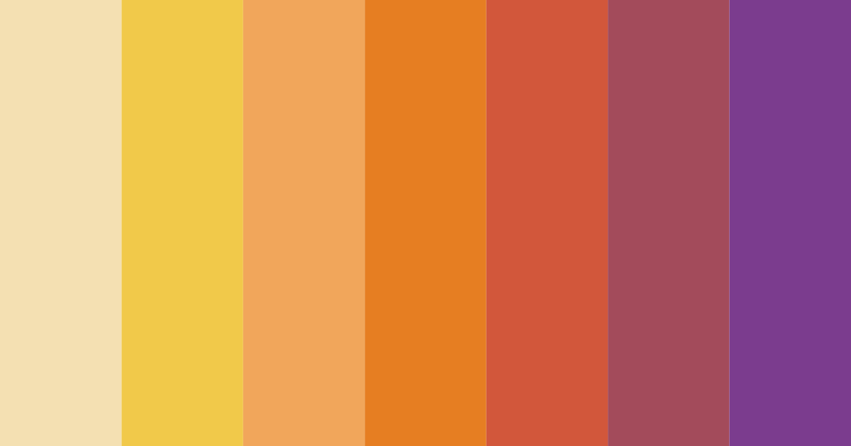 Download autumn sunset whispers color palette PNG image (landscape)