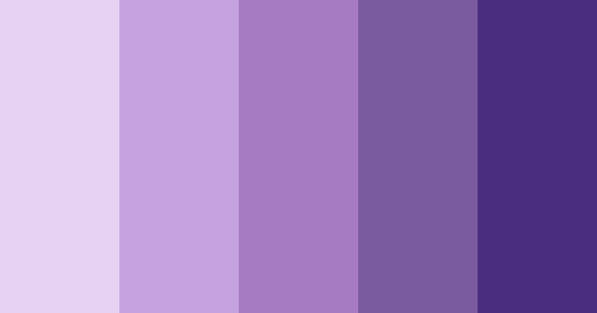 Download whimsical lavender dreams color palette PNG image (landscape)