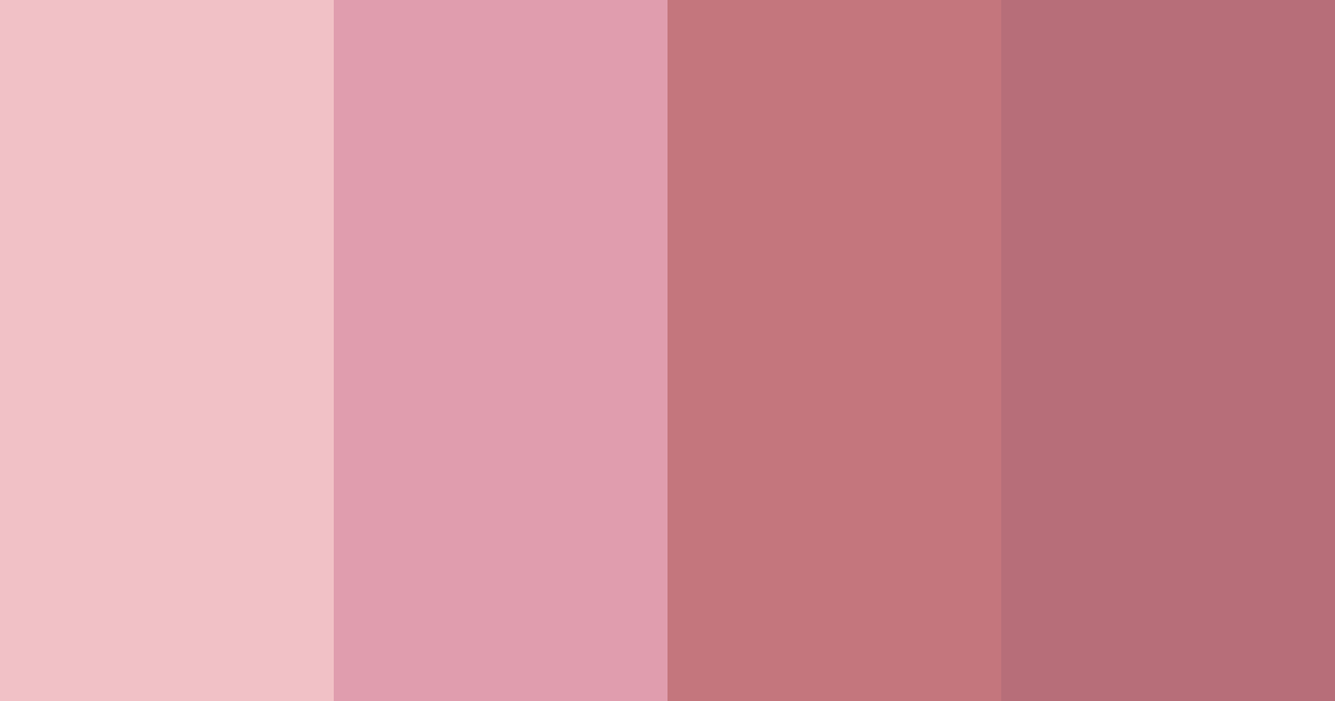 Download blushing rosewood color palette PNG image (landscape)
