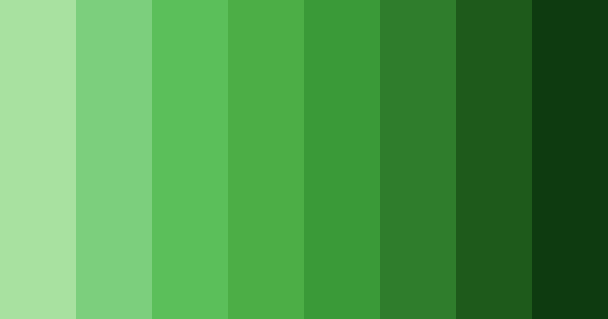 Download shades of green forest color palette PNG image (landscape)