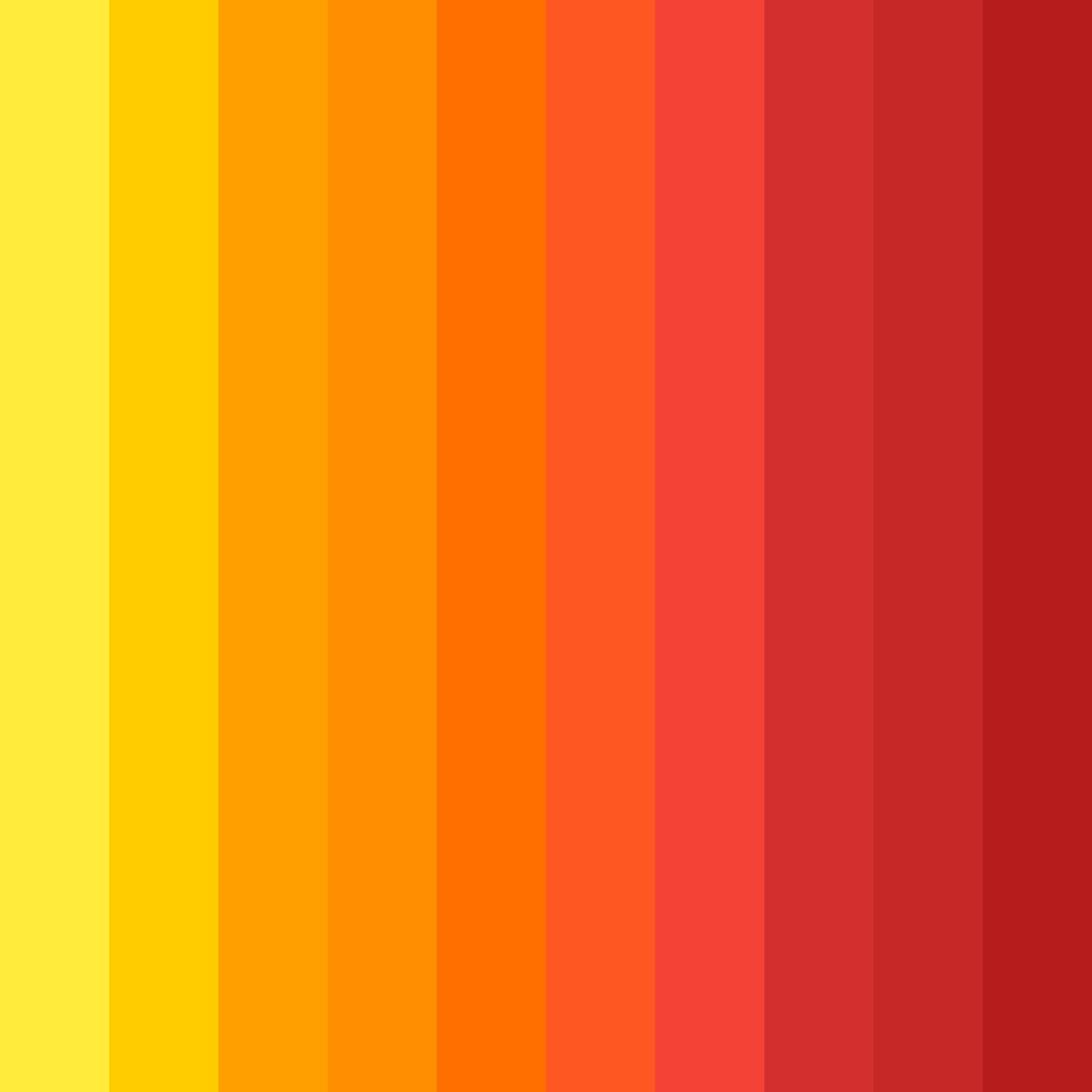 Download red sunset color palette PNG image (square)