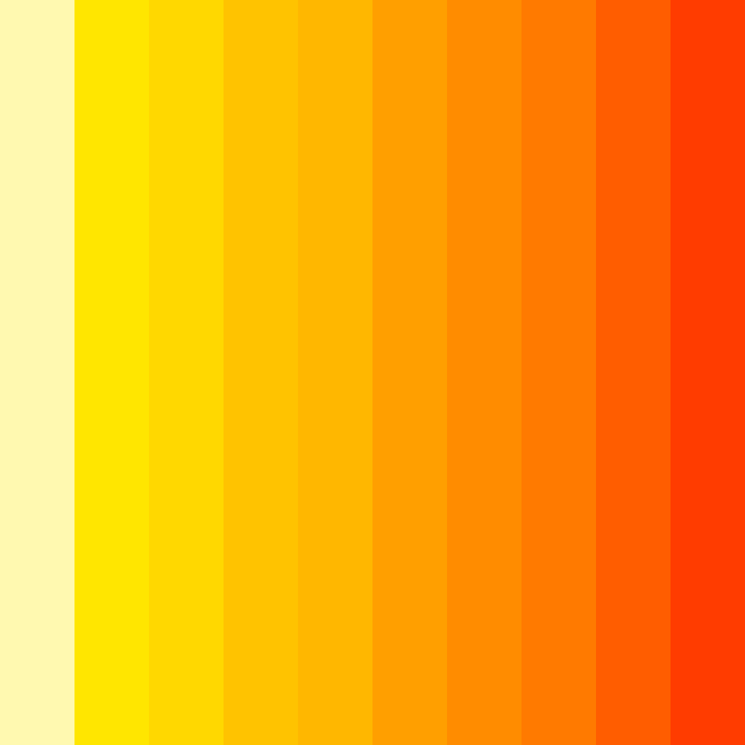 Download golden sunrise color palette PNG image (square)