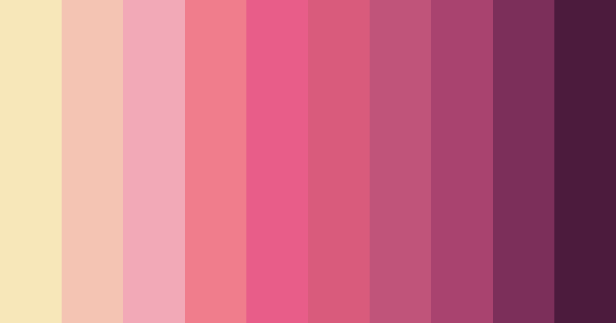 Download pink colors color palette PNG image (landscape)