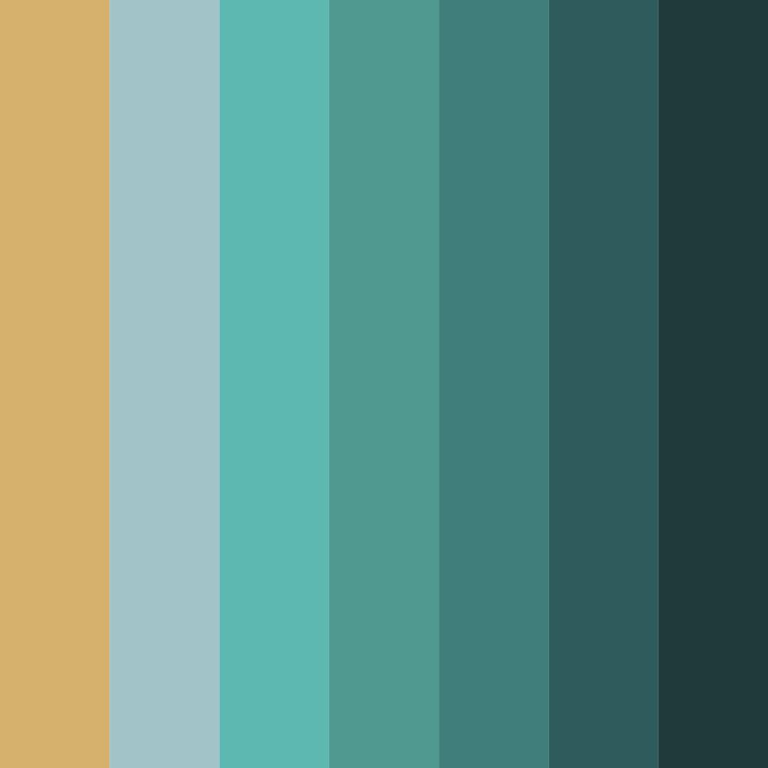 Download tropical oasis color palette PNG image (square)
