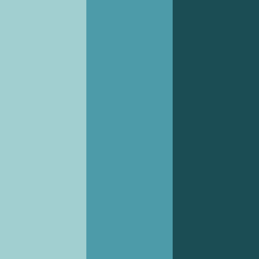 Download teal blue color palette PNG image (square)