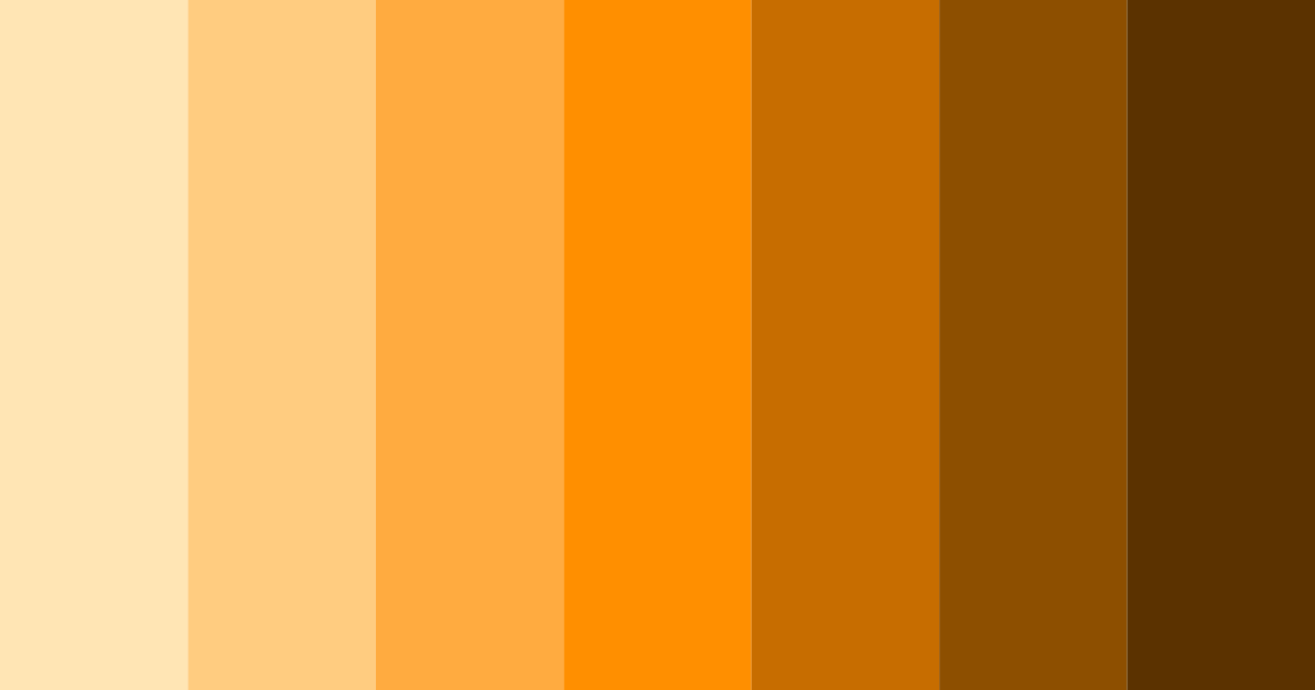 Download orange tropics color palette PNG image (landscape)