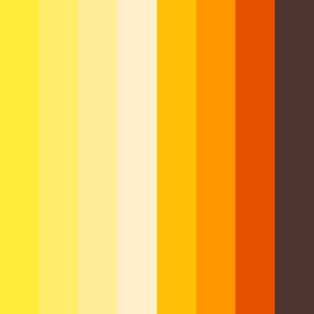 Download golden sunset harmony color palette PNG image (square)