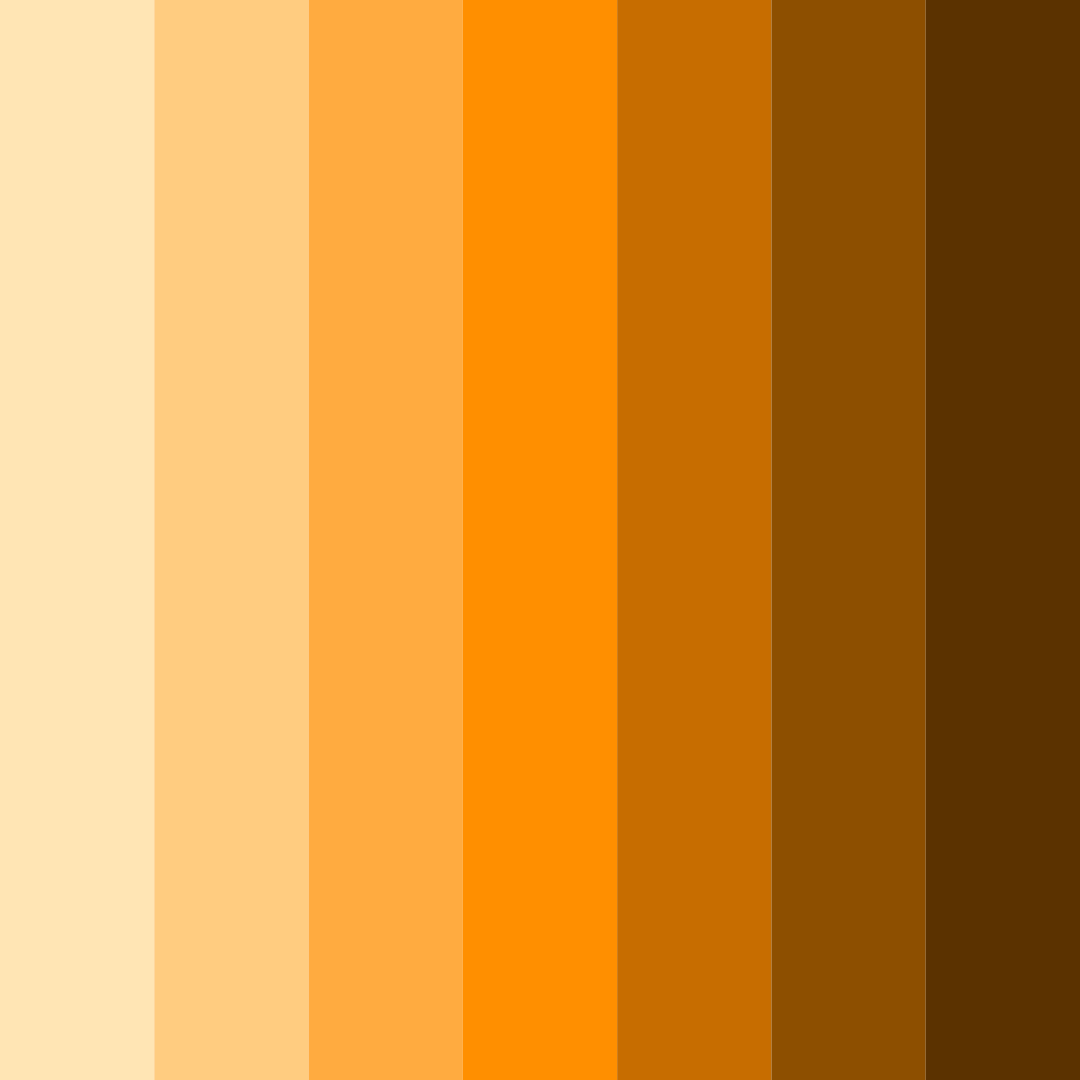 Download orange tropics color palette PNG image (square)