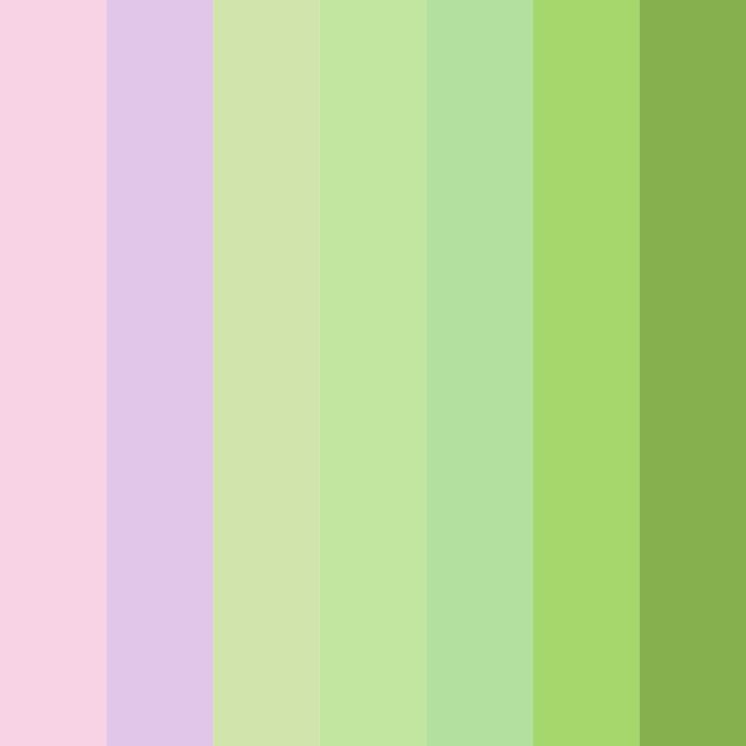 Download light pink garden color palette PNG image (square)