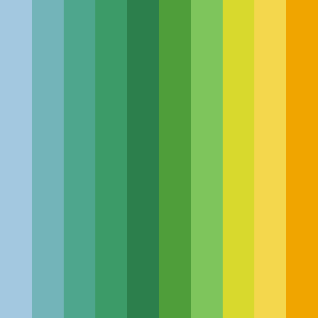 Download emerald sunrise color palette PNG image (square)