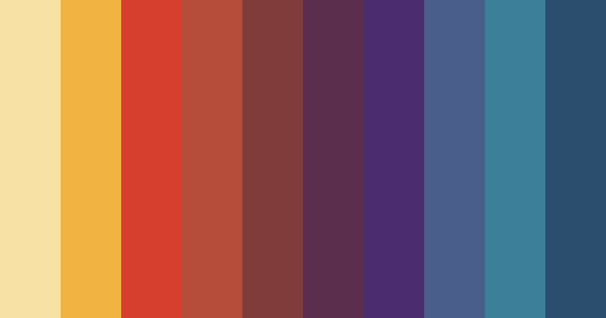 Download autumnal harmony color palette PNG image (landscape)