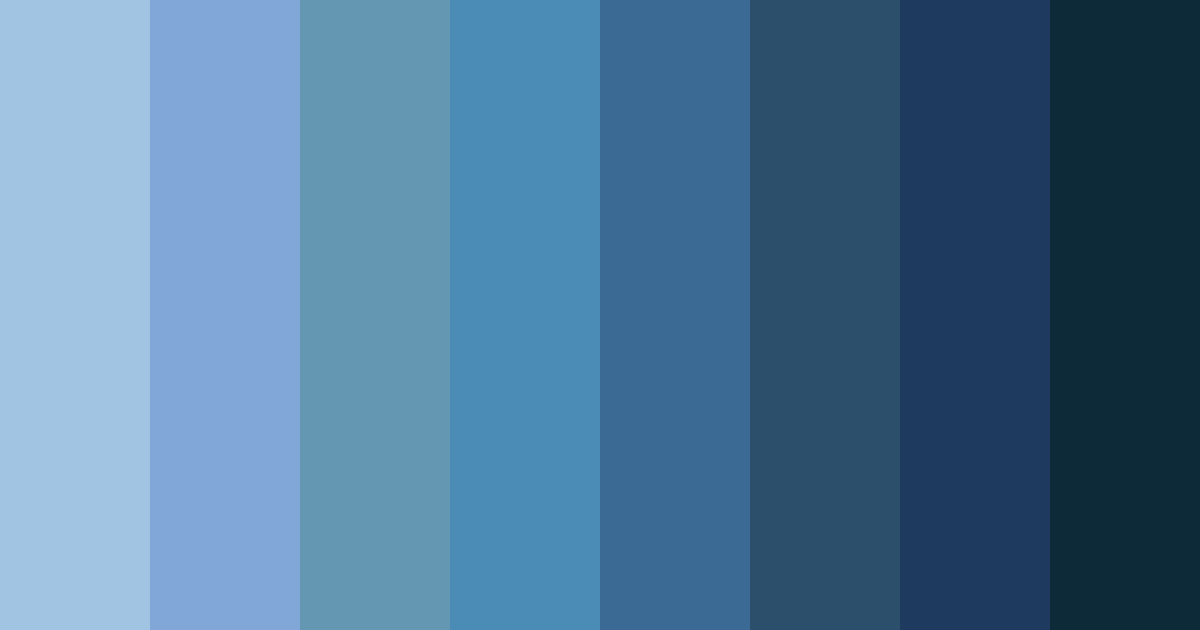 Download blue puzzle color palette PNG image (landscape)