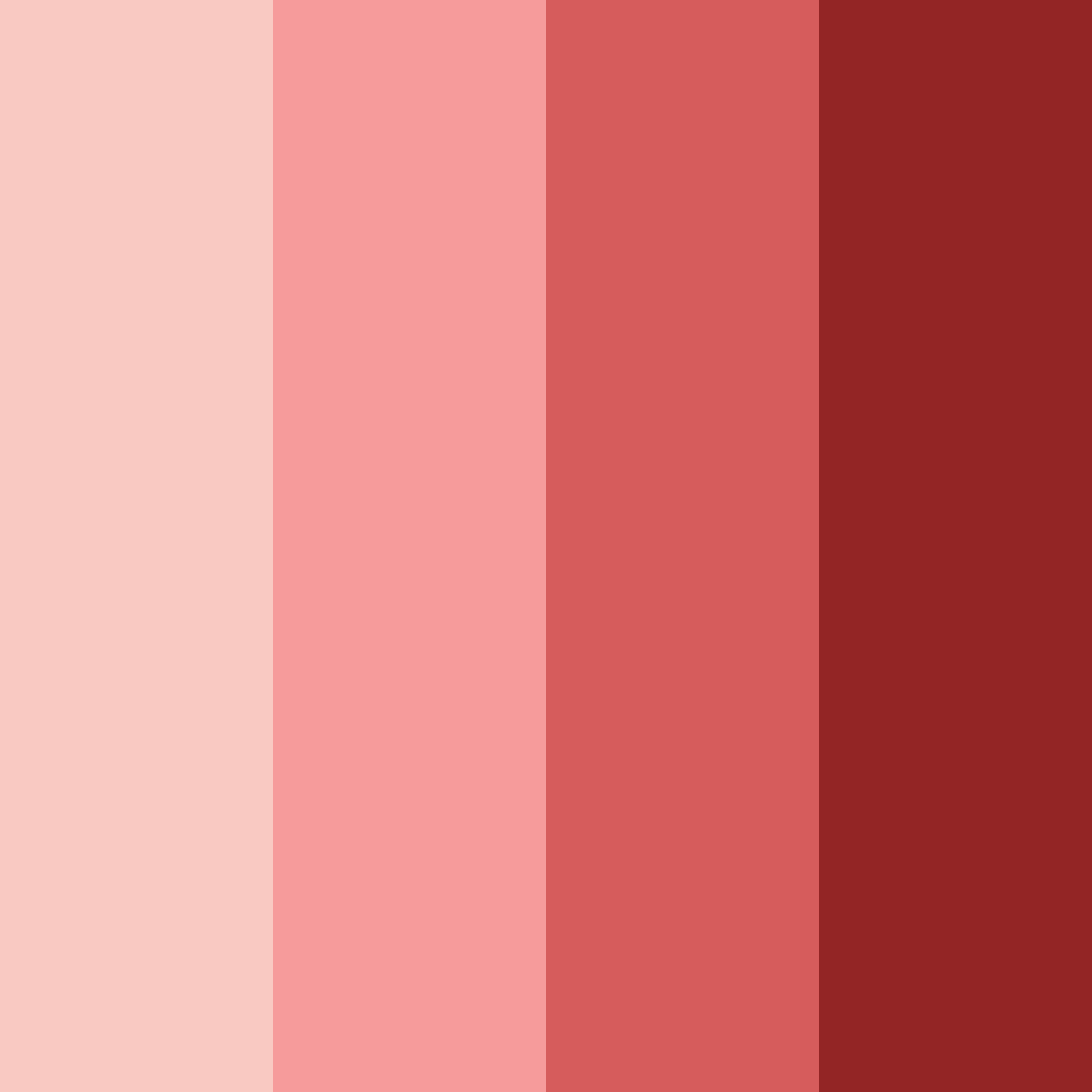 Download red shades color palette PNG image (square)