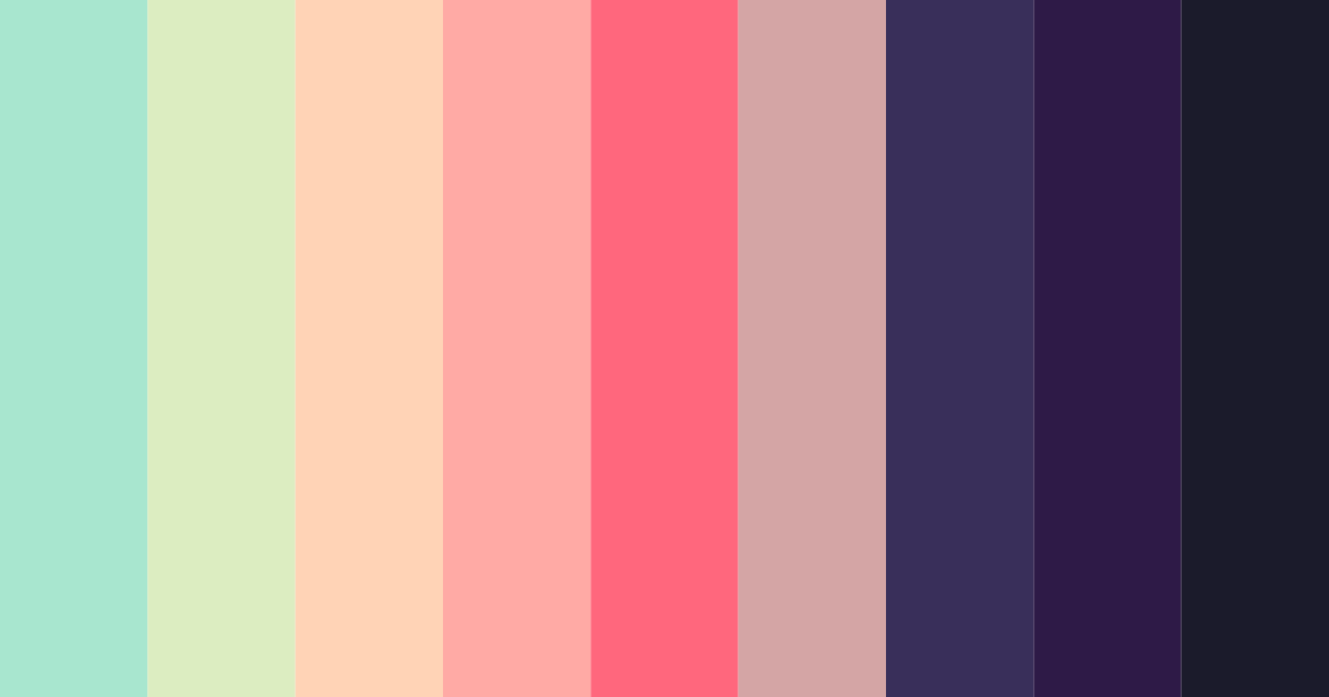 Download shades of green red blue color palette PNG image (landscape)