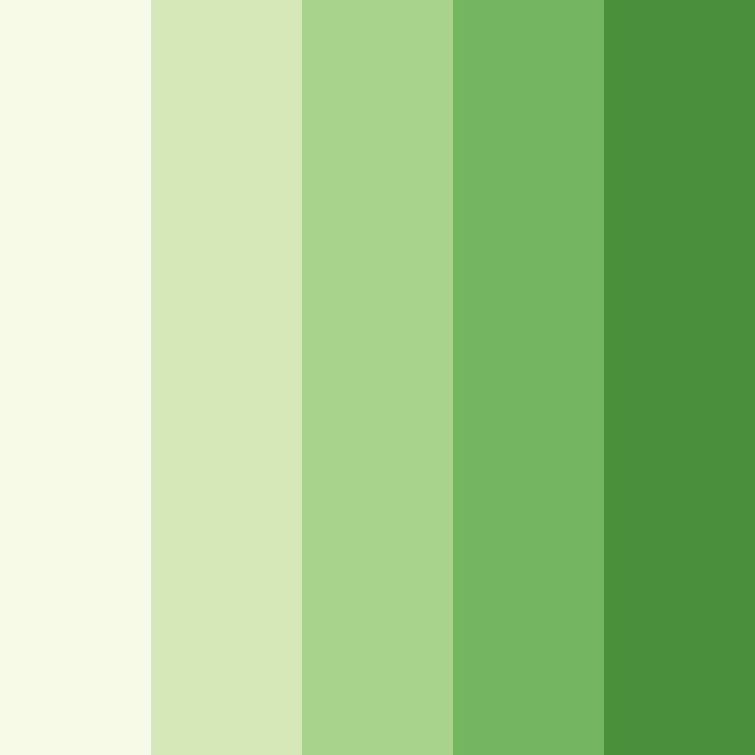 Download verdant whisper color palette PNG image (square)