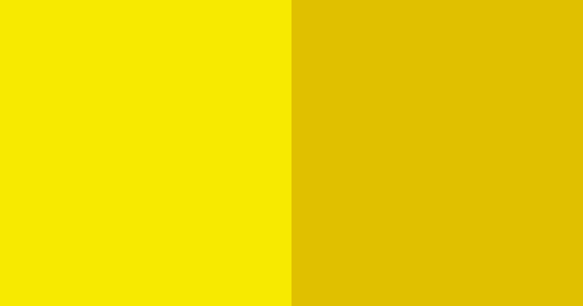 Download bright lemon yellow color palette PNG image (landscape)