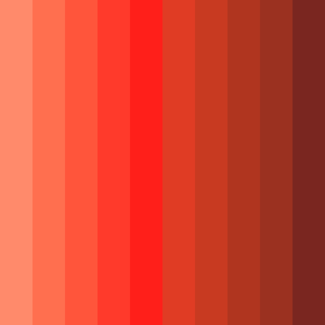 Download fiery sunset embrace color palette PNG image (square)