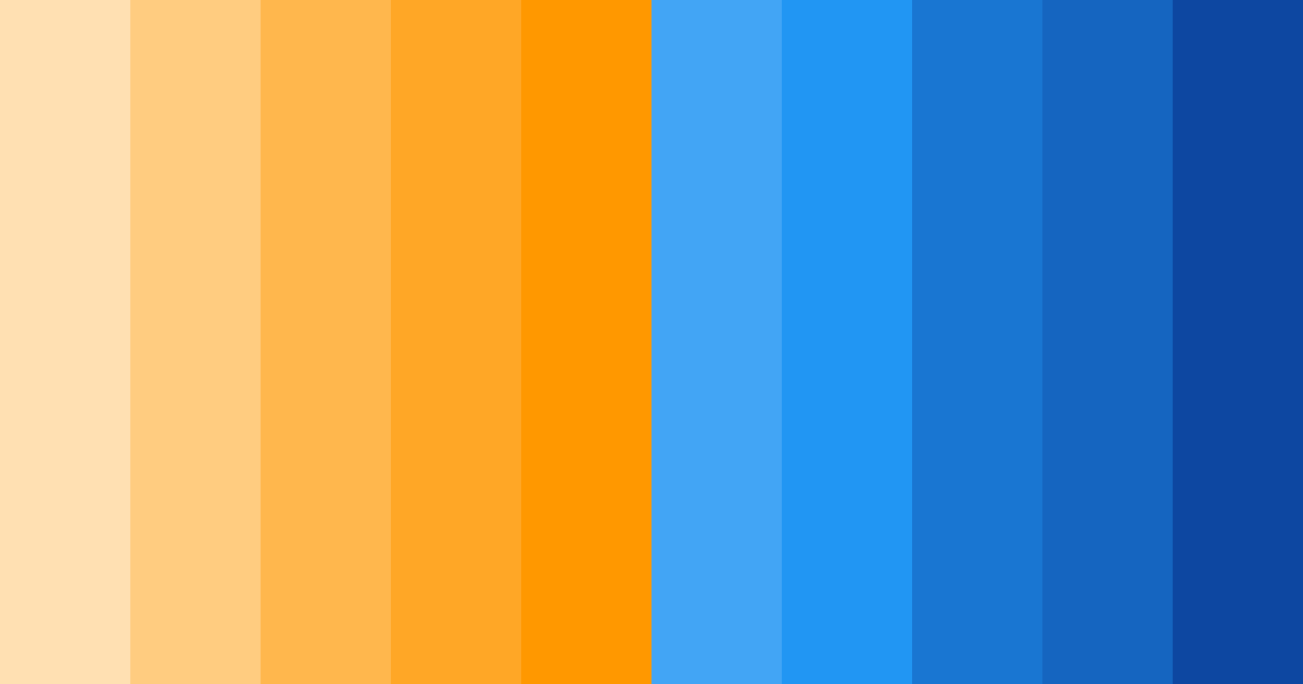 Download orange blue delight color palette PNG image (landscape)